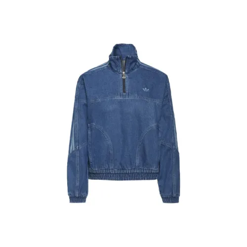 Adidas Originals Denim Jackets Women's Blue