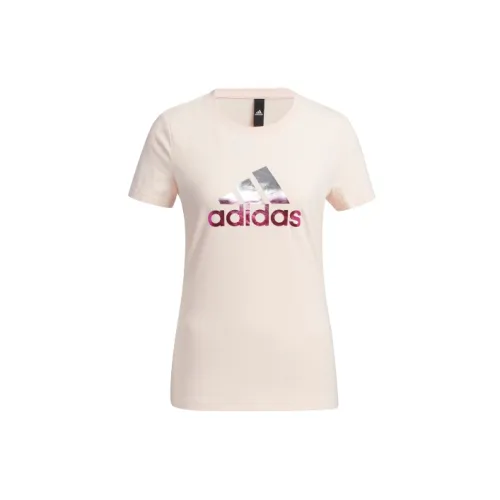 Adidas T-Shirts Women's Pink Tin Color