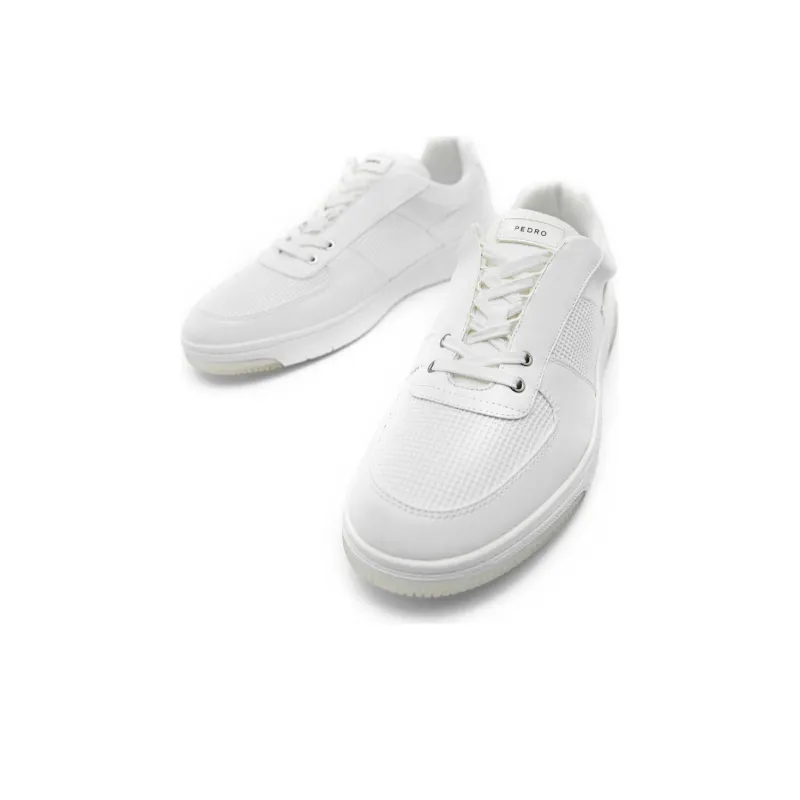 PEDRO Skateboard Shoes Men Low Top White-2