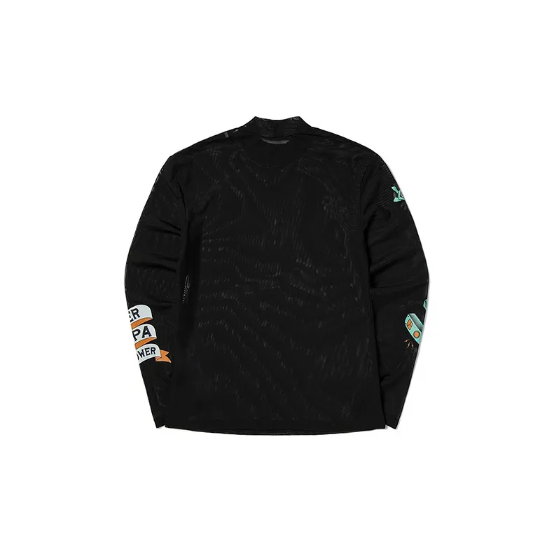 Kappa Straight Long-Sleeved T-Shirt Women's Black-1