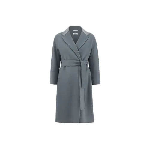 MaxMara Coats Women's Gray Blue