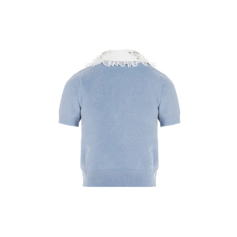 Elisabetta Franchi FW21 Fitted Sweater Women's Blue-1