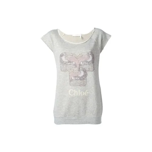 Chloé T-Shirts Women's Gray