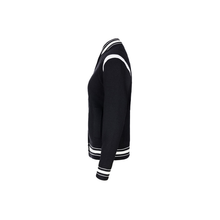 ジャケット GIVENCHY Women Jackets BW00N06Z0R 004 BLACK WHITE Varsity Bomber Cropped Women's Givenchy Jacket