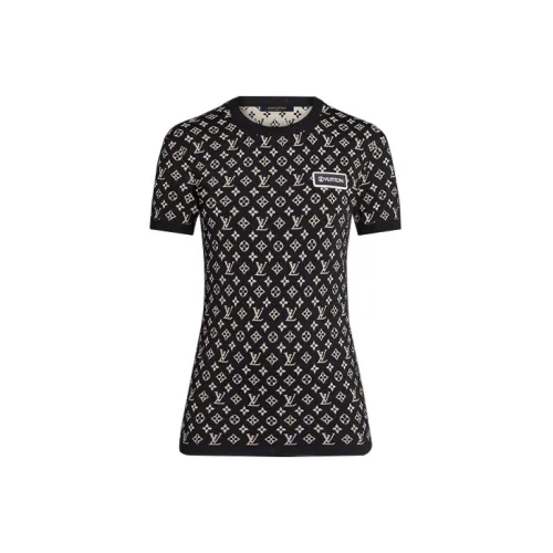 LOUIS VUITTON New Quarterly Products Of LV T-Shirts Women's Black