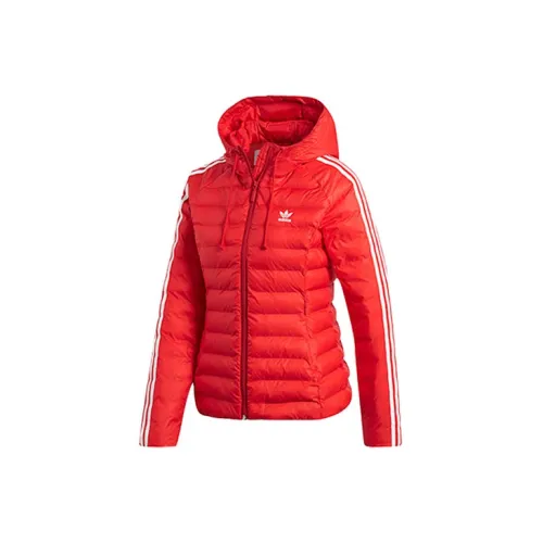 Adidas Originals Puffer Jackets Women's Red