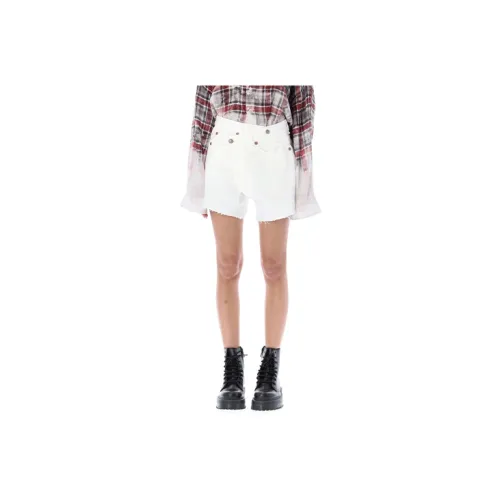 R13 Denim Shorts Women's White