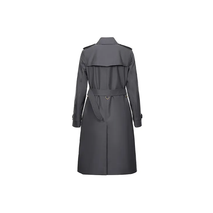 Burberry Trench Coat Women's Medium Gray-1