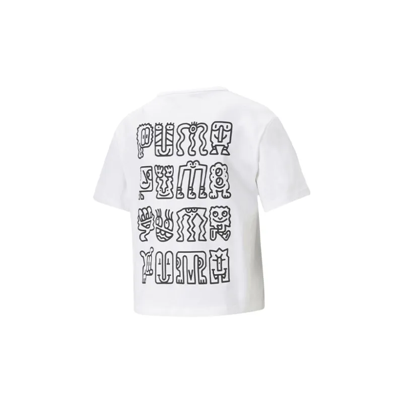 PUMA x Mr Doodle T Shirt Women's White-1