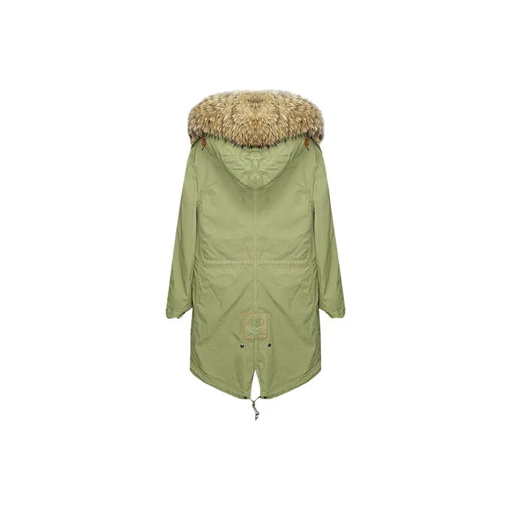 MR&MRS Parka Coats Women's Green-1