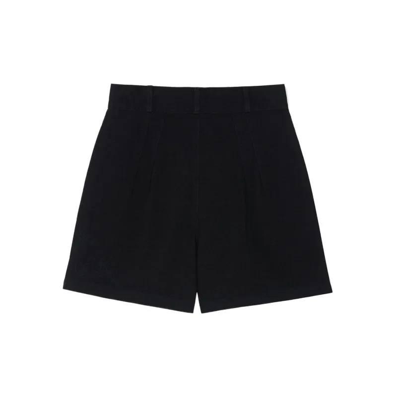 LiNing China Li Ning Denim Shorts Women's Black-1