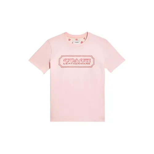 COACH T-Shirts Women's Pink