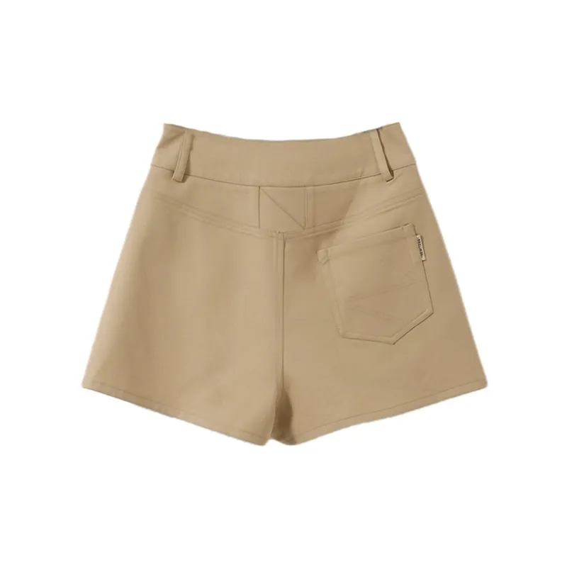 YUMOMO STAR Casual Short Skirts Women's Khaki-1