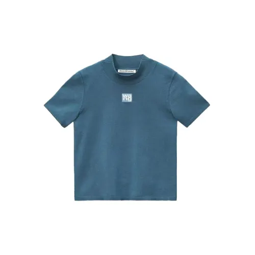 Alexander Wang Crop Tops Women's Ice Blue