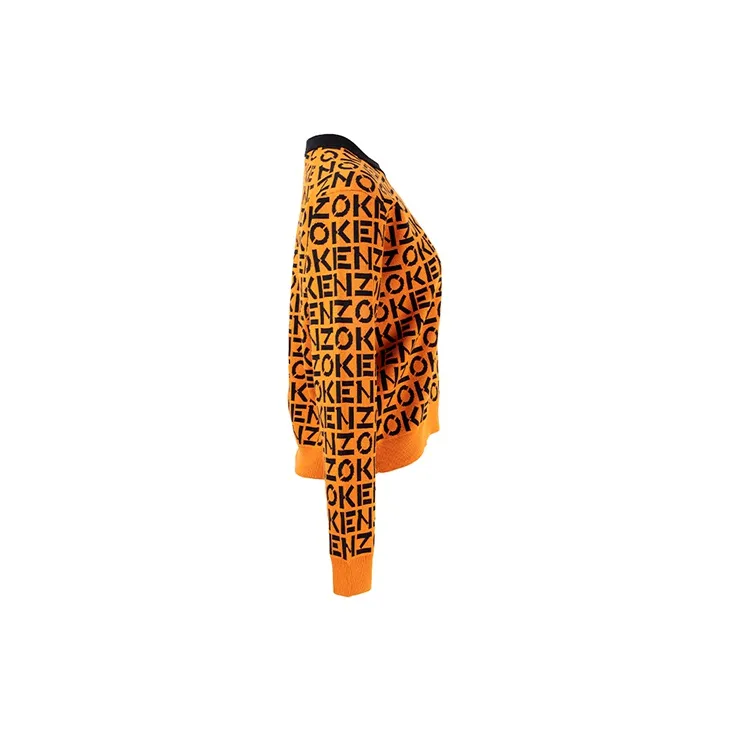 KENZO SS21 Loose Fit Sweater Women's Orange-3