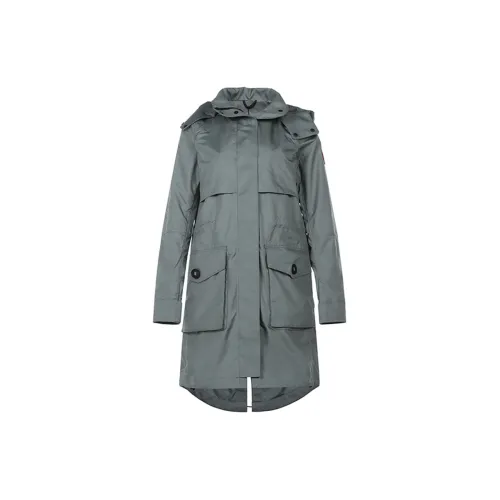 Canada Goose Trench Coats Women's Gray Green