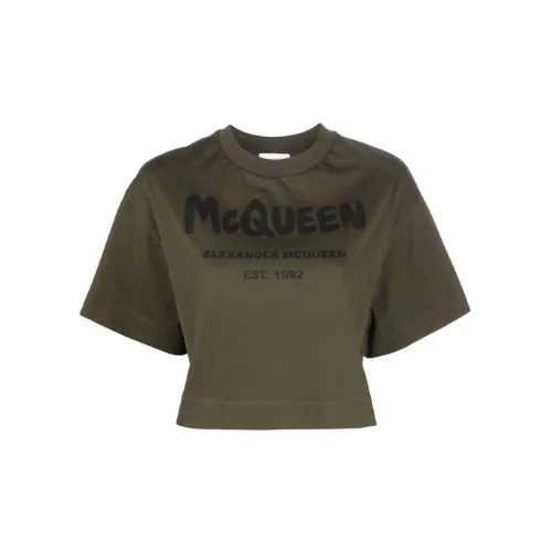 Alexander McQueen Crop Tops Women's Green