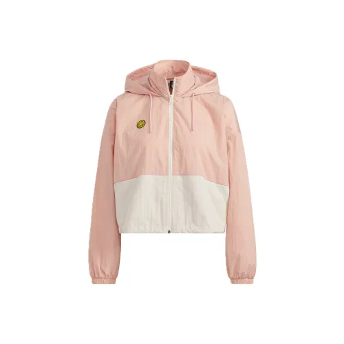 Smiley X Adidas Neo Cropped Coats Women's Pink