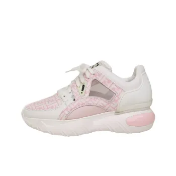 FENDI Leather Low 'White Pink'