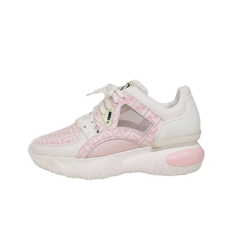 FENDI Leather Low 'White Pink'-0