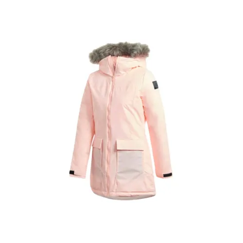 Adidas Parka Coats Women's Pink