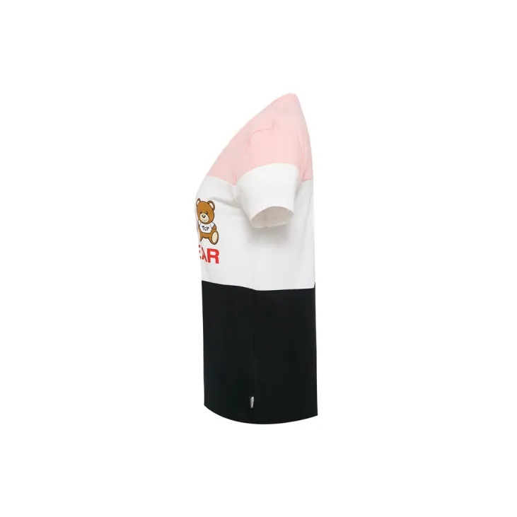 MOSCHINO T Shirts Women's Pink White Black-2