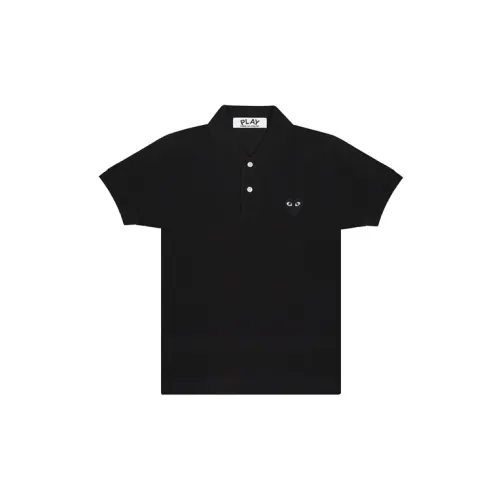 CDG Play Play Polo Shirts Women's Black