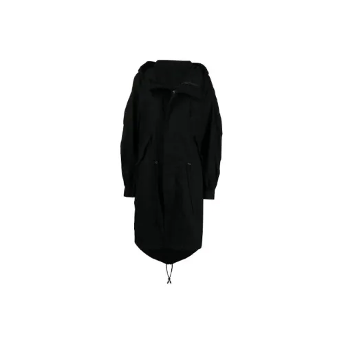 Yohji Yamamoto Trench Coats Women's Black