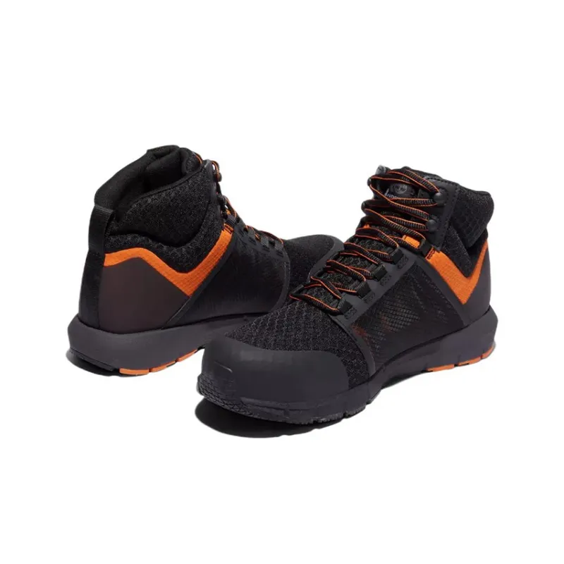 Timberland Radius Casual Shoes Men High-Top Black/Orange-3