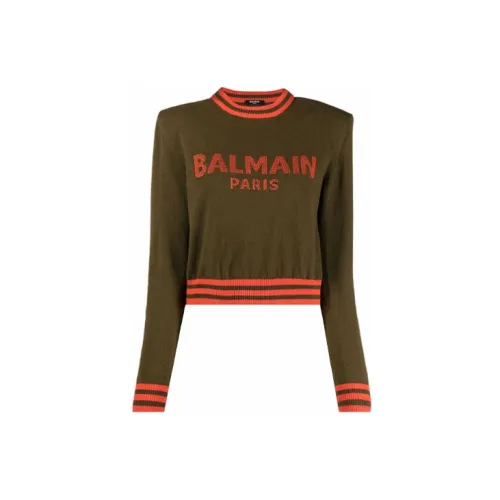 BALMAIN Cashmere Sweaters Women's Brown