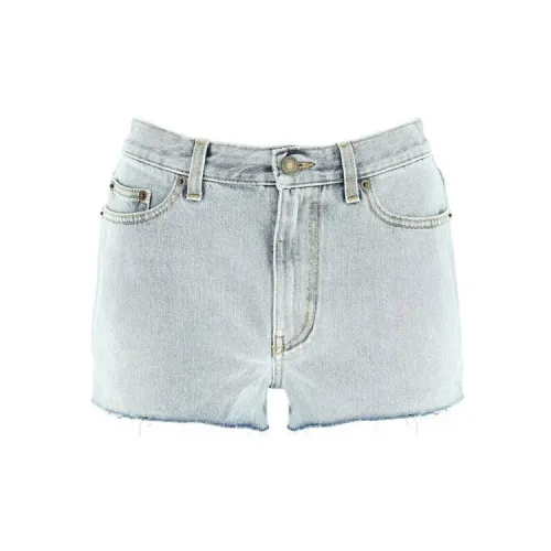 SAINT LAURENT Denim Shorts Women's Blue