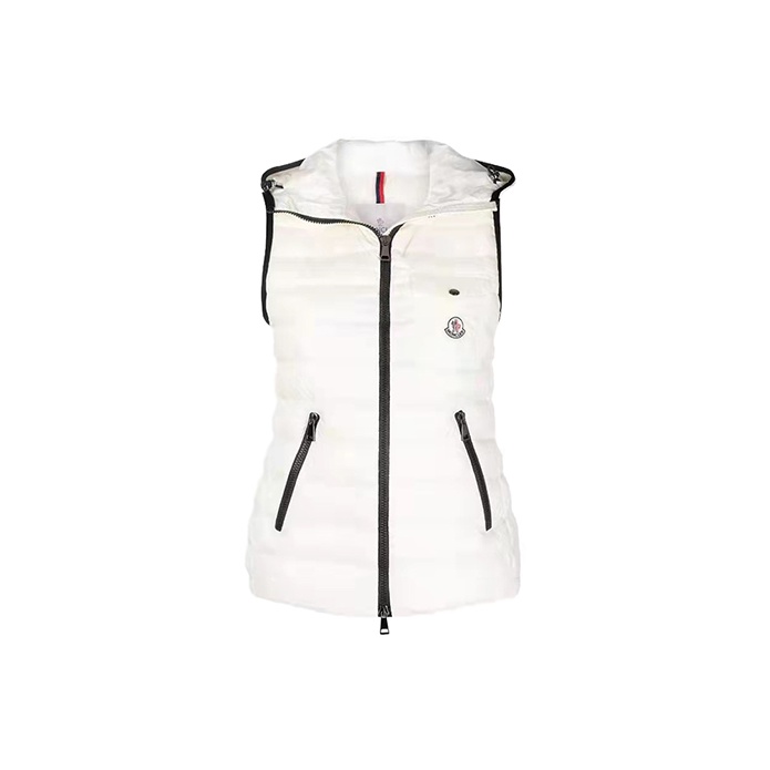 Ladies White Puffer Vest POIZON