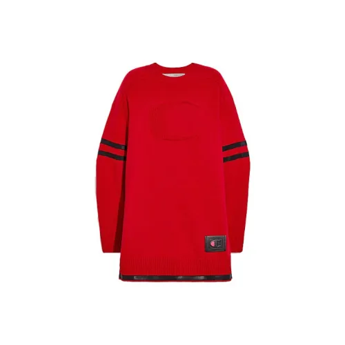 COACH x Champion SS21 Cashmere Sweater Women's Red