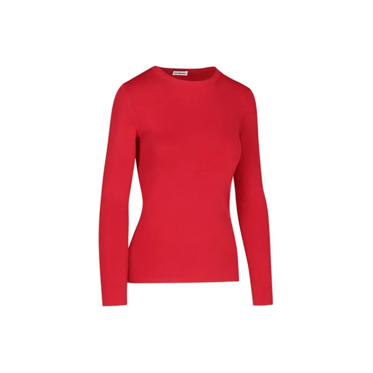 Balenciaga T Shirt Women's Red Regular Fit-2