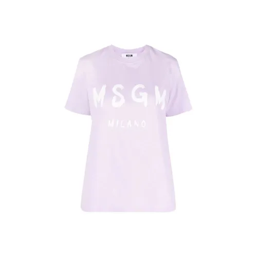 MSGM T-Shirts Women's Purple