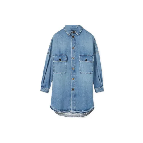 LOEWE Denim Jackets Women's Blue