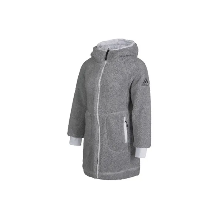 Adidas Puffer Jacket Women's Medium Heather Gray-1
