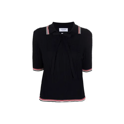 THOM BROWNE Polo Shirts Women's Navy