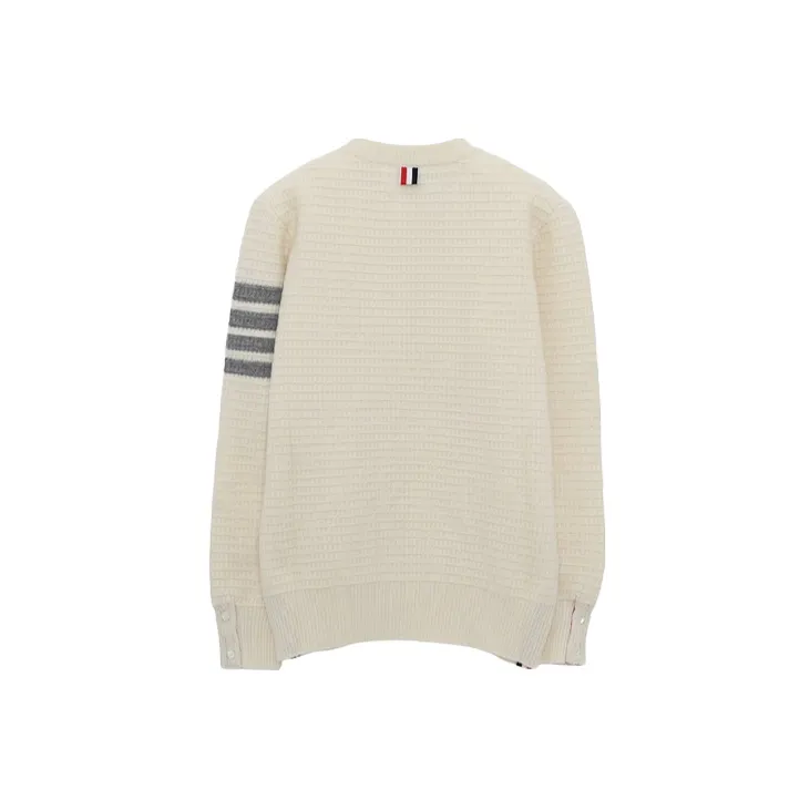 THOM BROWNE SS22 Loose Fit Sweater Women's White-1