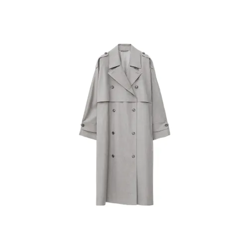 TOTEME Trench Coats Women's Gray