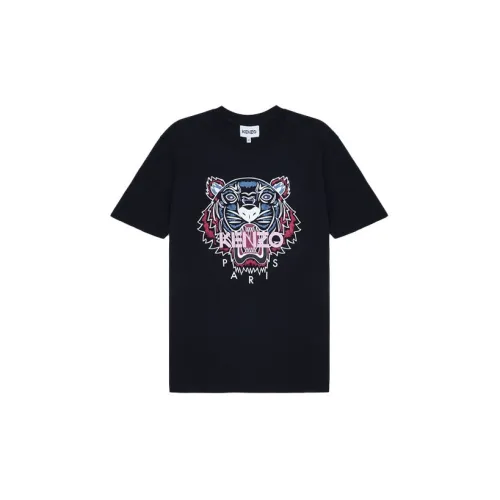 KENZO Classic Tiger Head T-Shirts Women's Black