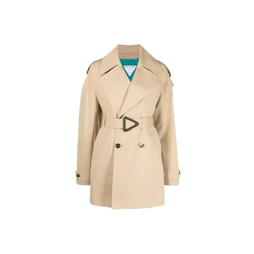 Bottega Veneta Trench Coats Women's Khaki