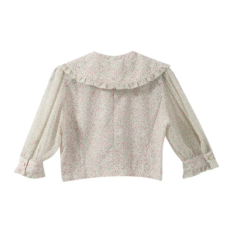 YUMOMO STAR Shirts Women's Apricot With Pink Floral-1