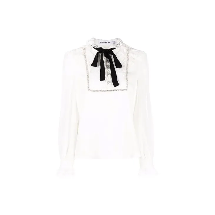 Self portrait Shirts Women's White-2