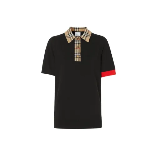 Burberry Polo Shirts Women's Black