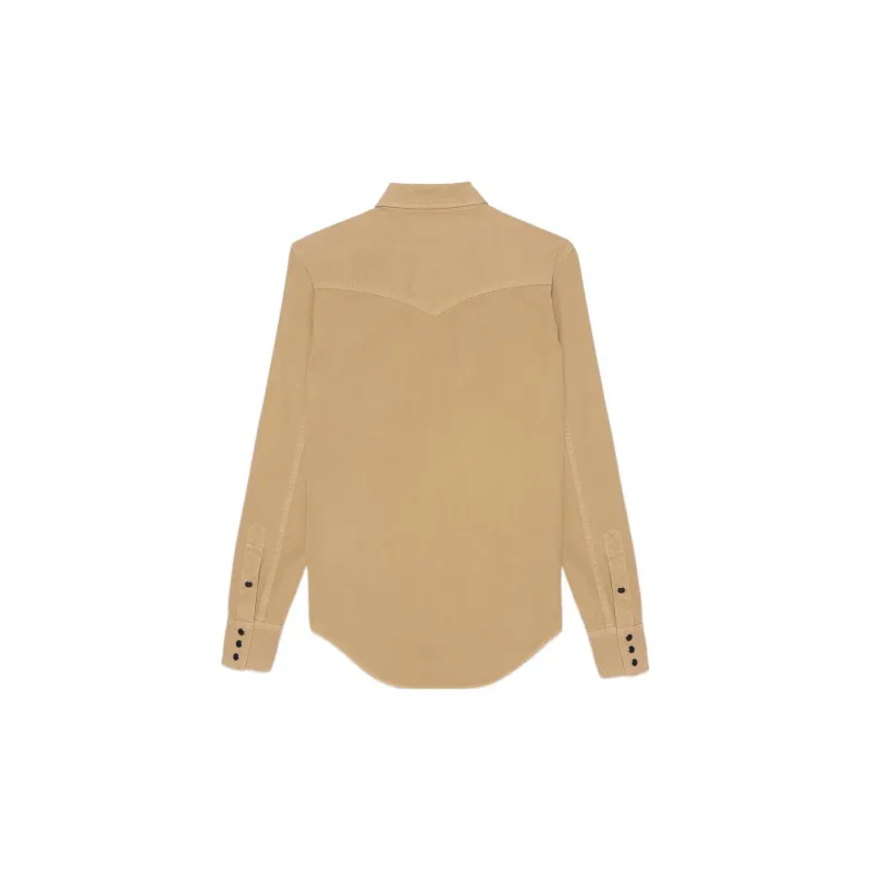 SAINT LAURENT Shirts Women's Khaki-1