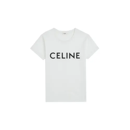 CELINE T-Shirts Women's White