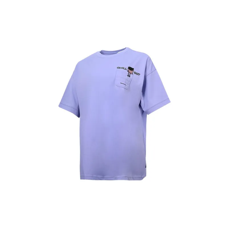Converse PLANTOPIA SS22 Drop Shoulder Sleeve T Shirt Women's Purple-1