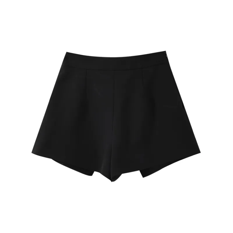 YUMOMO STAR Casual Shorts Women's Elegant Black-1