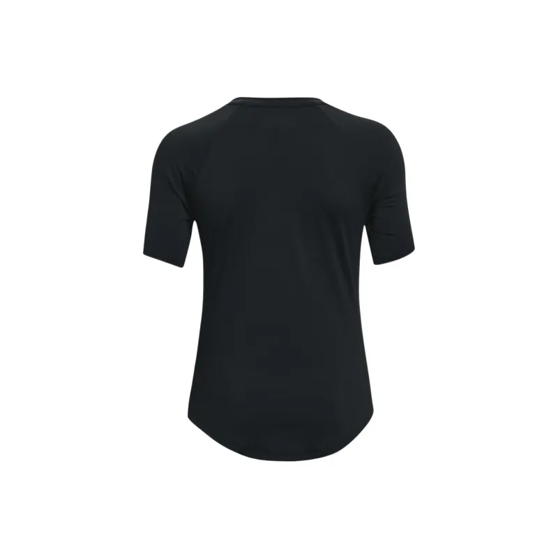 Under Armour RUSH Raglan Sleeve T Shirt Women's Black-1